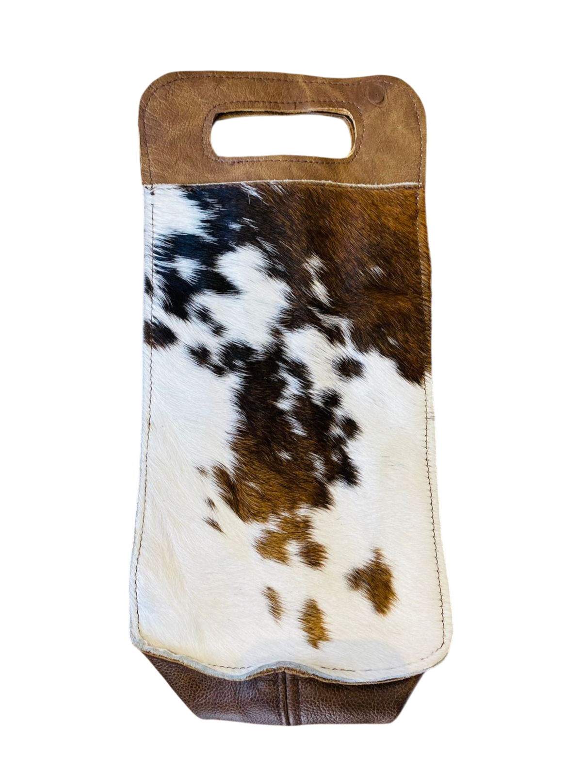 Handcrafted Nguni Cowhide Two-Bottle Wine Holder - THS10007