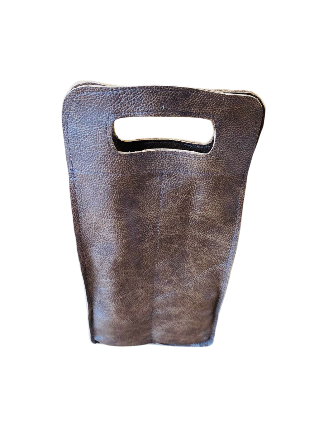 Handcrafted Nguni Cowhide Two-Bottle Wine Holder - THS10007
