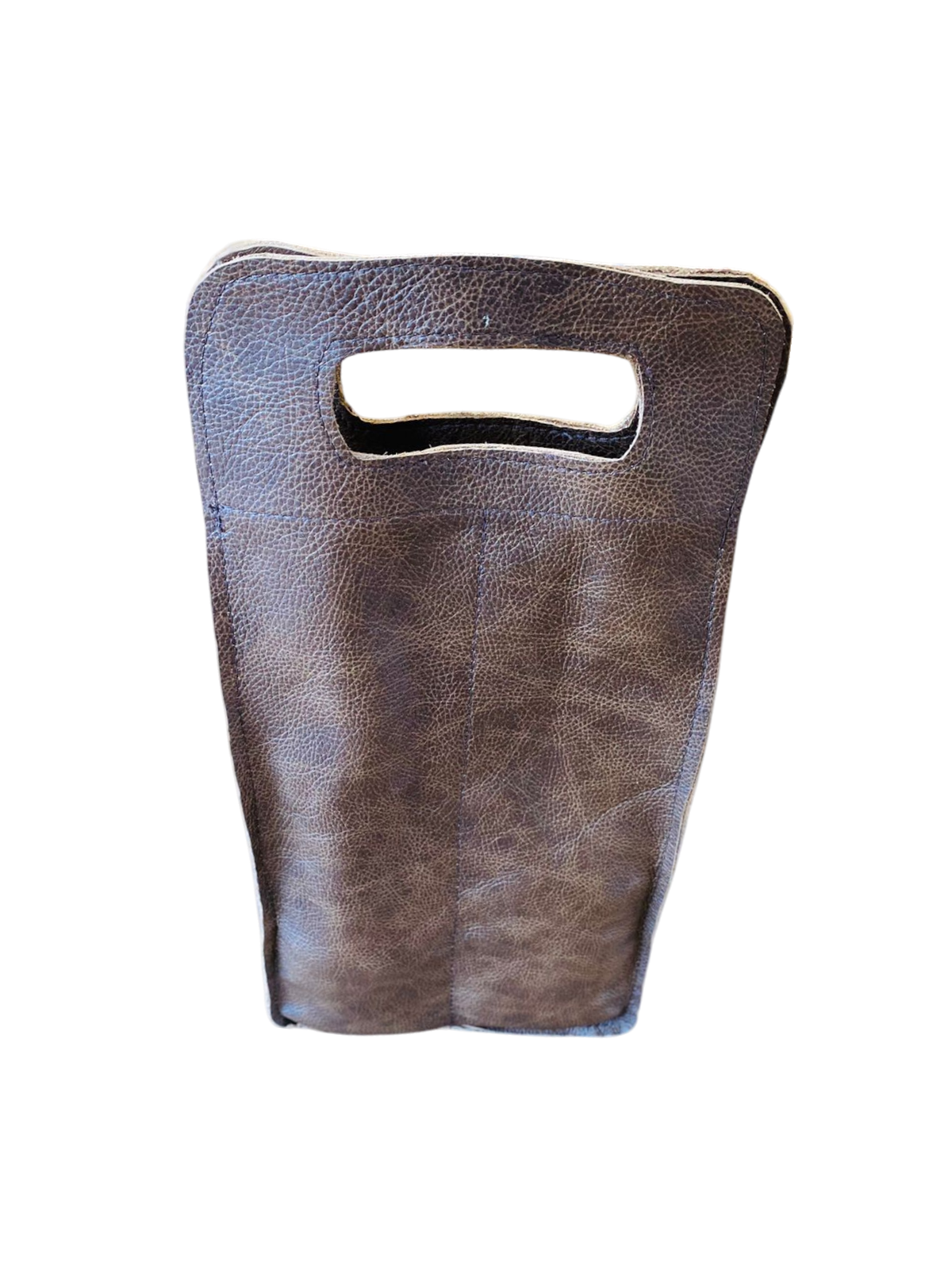 Handcrafted Nguni Cowhide Two-Bottle Wine Holder - THS10007