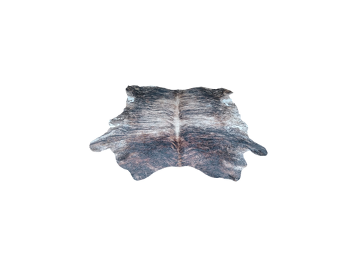 NGUNI BRINDLE BROWN&WHITE COWHIDE RUG 2m x 1.83m AAS 7936