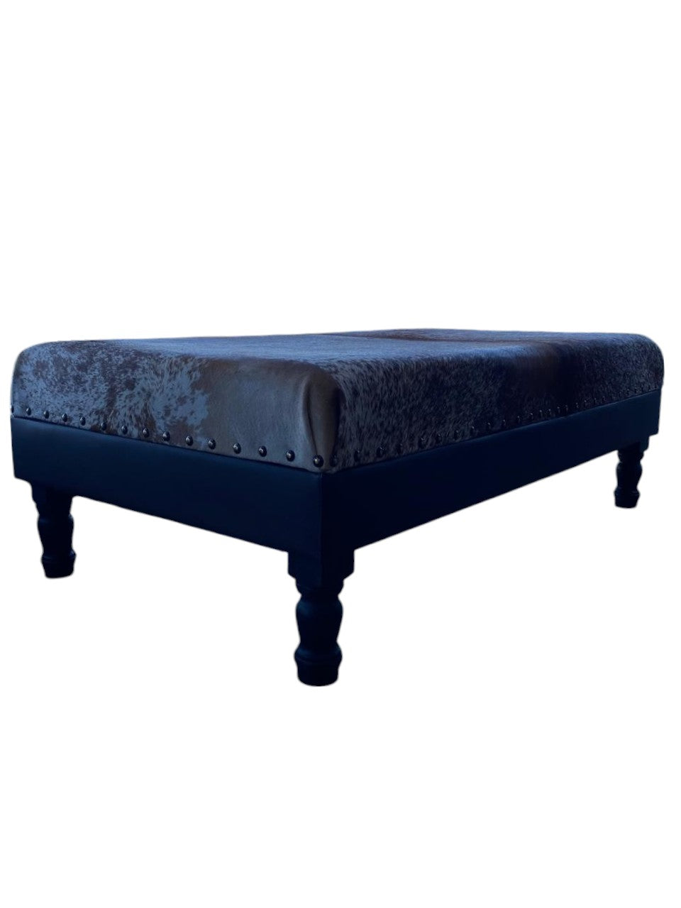 Authentic Nguni Cowhide Ottoman the hide shop