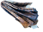 Brown and white Brindle cowhide rug 