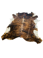 Brown and white Brindle cowhide rug the hide shop
