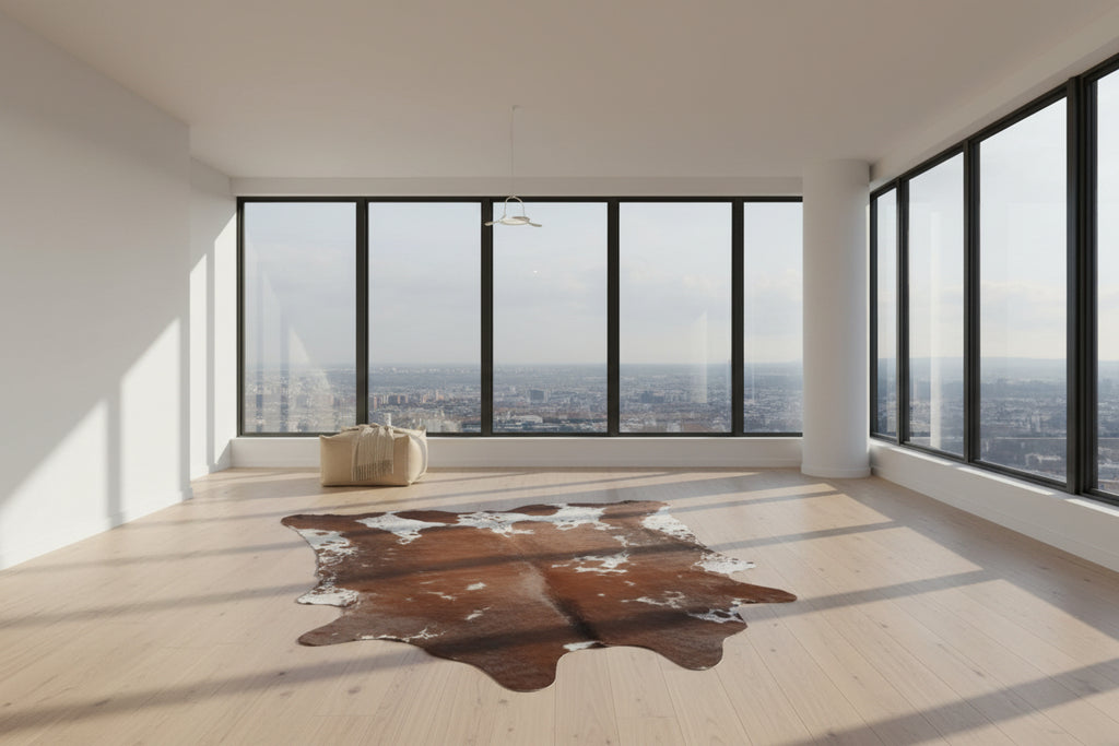 Nguni Cowhide Rug Brown & White 2.25m x 1.83m | The Hide Shop Fourways