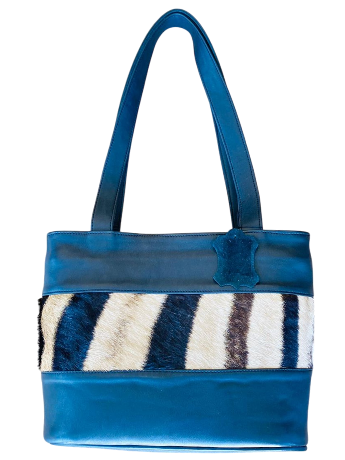 Genuine Zebra Hide Ladies Handbag