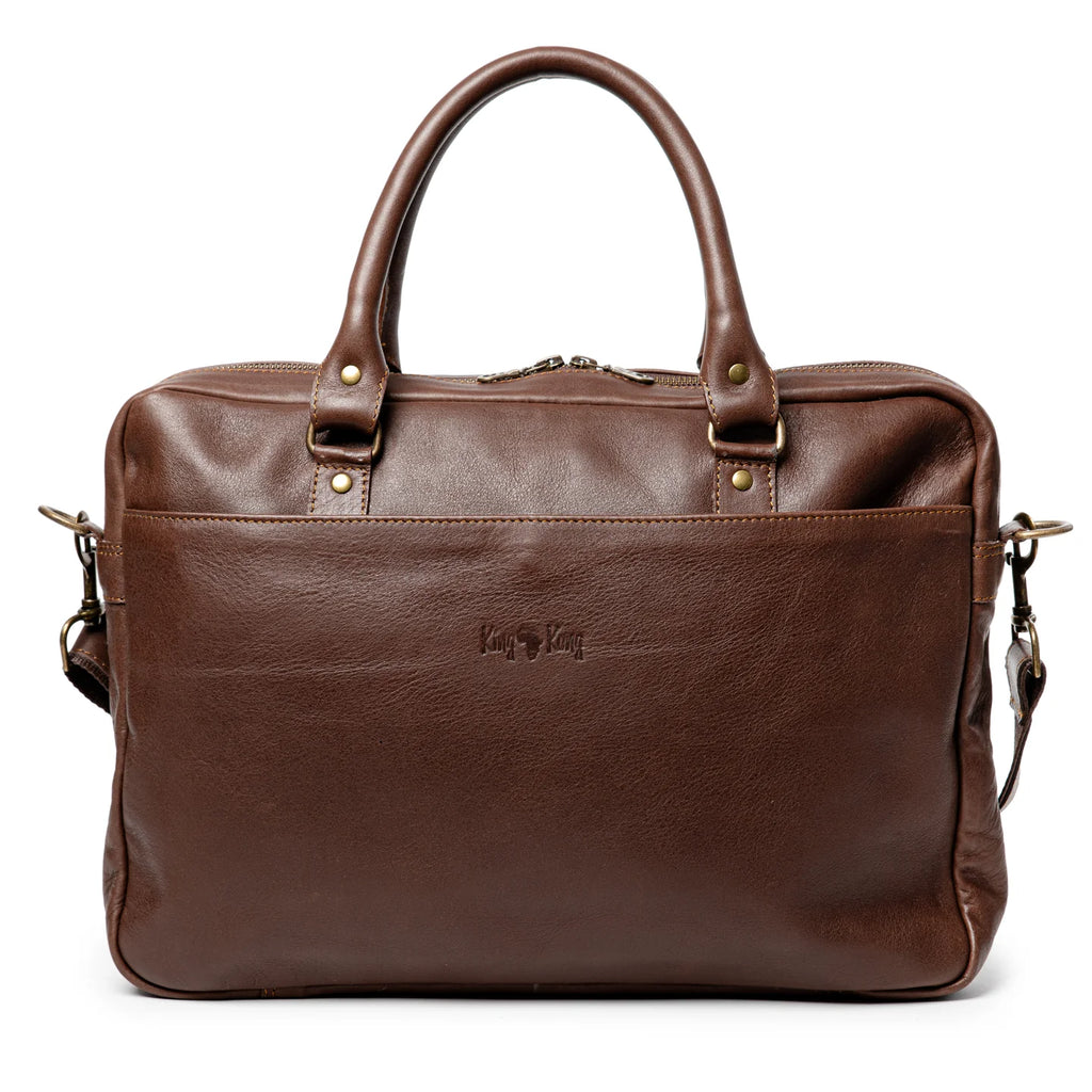 KingKong Leather Mount Fako 15 Inch Business Trolley fit Work Crossbody Bag