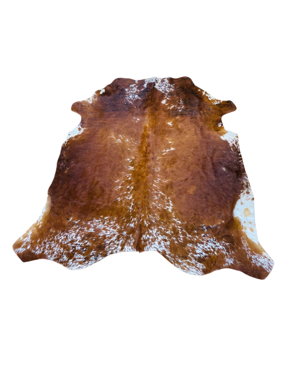 Brown and White cowhide rug the hide shop