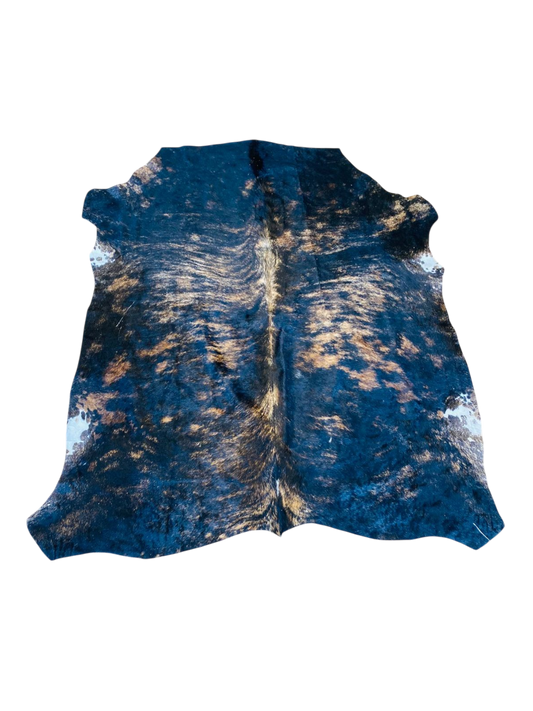 Nguni Hide Black, Brown and White Cow Hide Rug 1,97m X 2,65m - THS10116