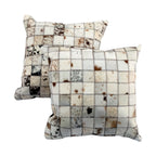 Nguni Lifestyle Patch Cushion White - THS18936
