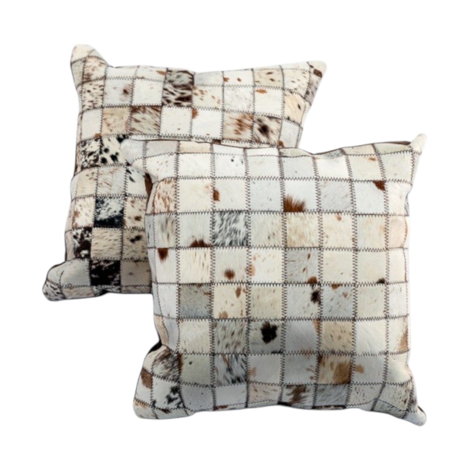 Nguni Lifestyle Patch Cushion White - THS18936