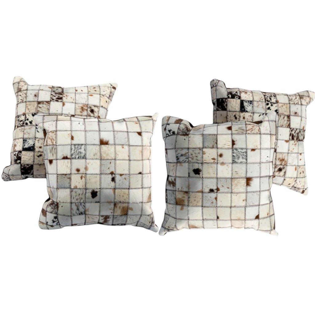 Nguni Lifestyle Patch Cushion White - THS18936