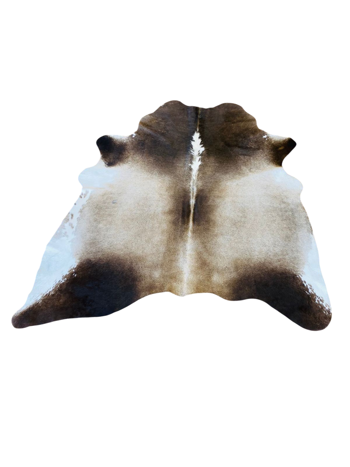 Nguni  White ,Dark Brown and Light Brown 1,90m X 1,45m - TSH10114