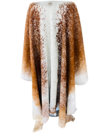 BROWN AND WHITE COW HIDE 