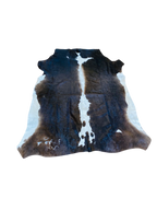 Nguni Dark Brown and White Cow Hide Rug 1,65m X 1,45m -THS10112