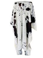 Black and white patterned cow hide 
