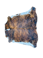 Nguni White ,Black ,Dark Brown and Light Brown Cow Hide Rug 2,07m X 1,75 m- TSH10120