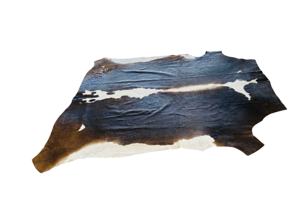 Nguni Dark Brown and White Cow Hide Rug 1,65m X 1,45m -THS10112
