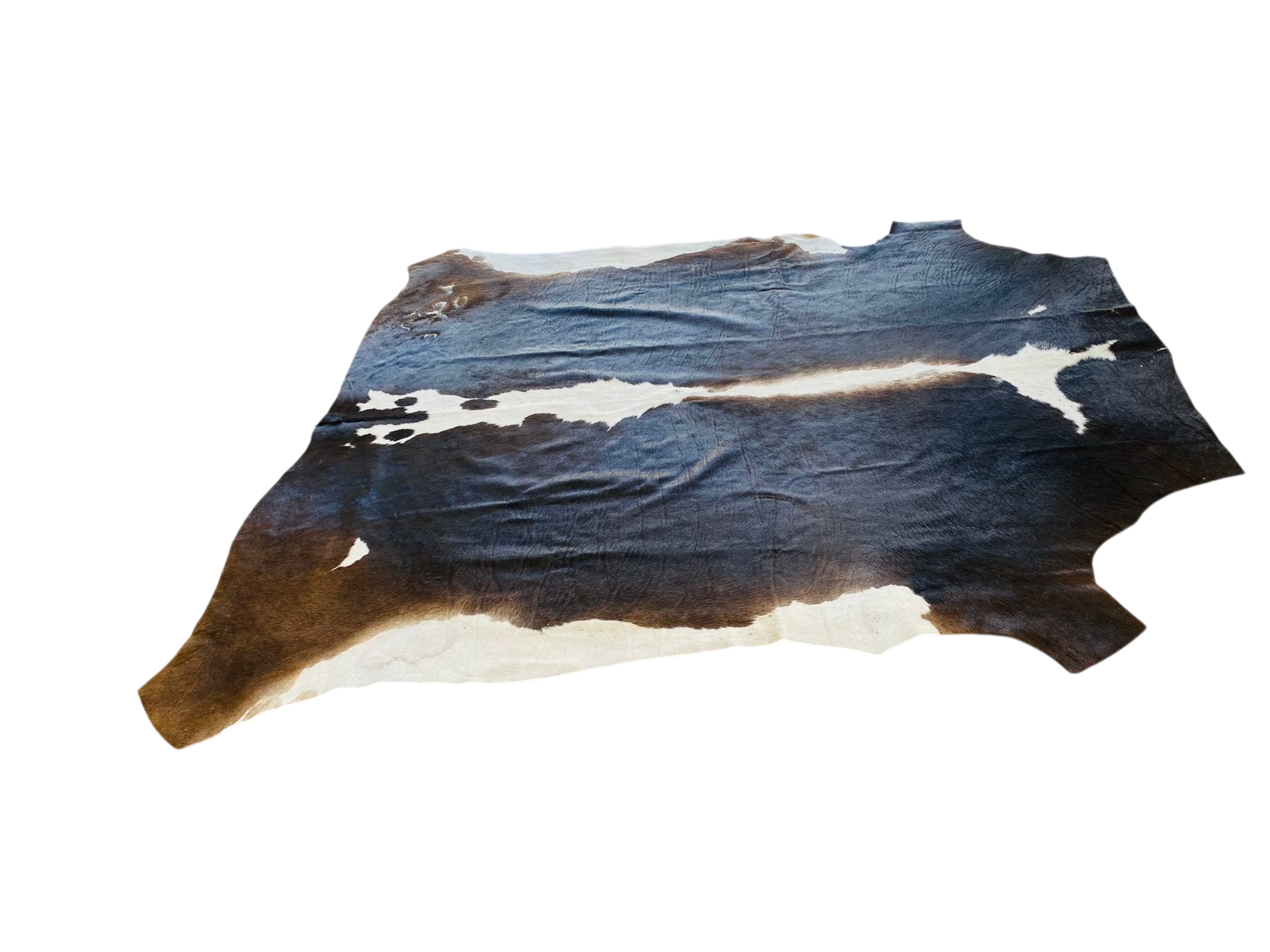 Nguni Dark Brown and White Cow Hide Rug 1,65m X 1,45m -THS10112