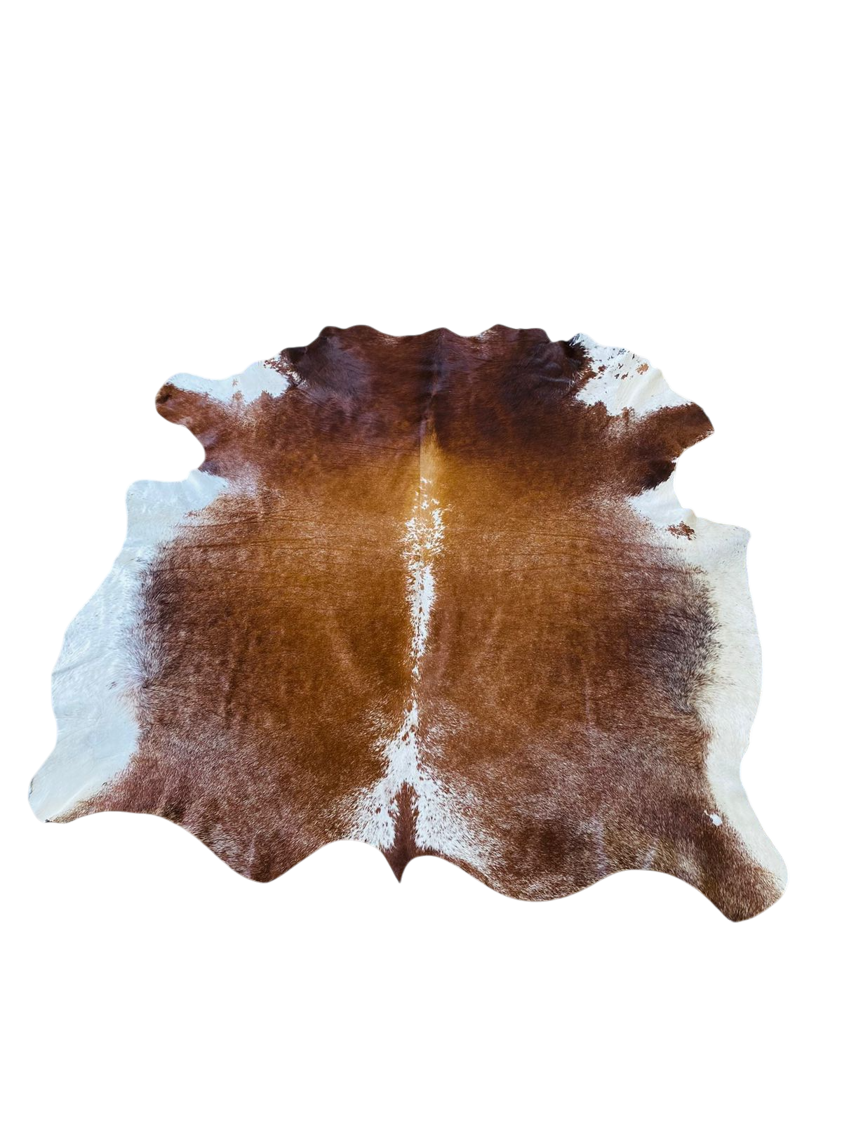 NGUNI LIGHT BROWN AND WHITE COWHIDE RUG 2m x 1.90 AAS 7734