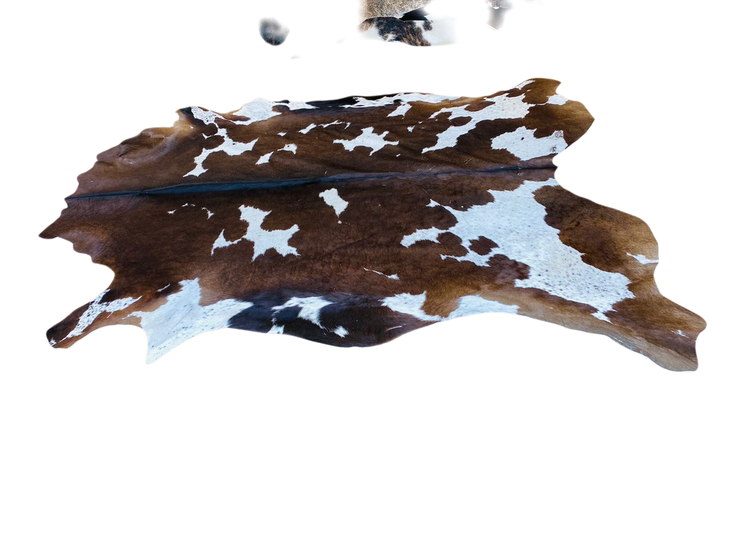 NGUNI BROWN AND WHITE COWHIDE RUG 1,70m x 2m AS 6608