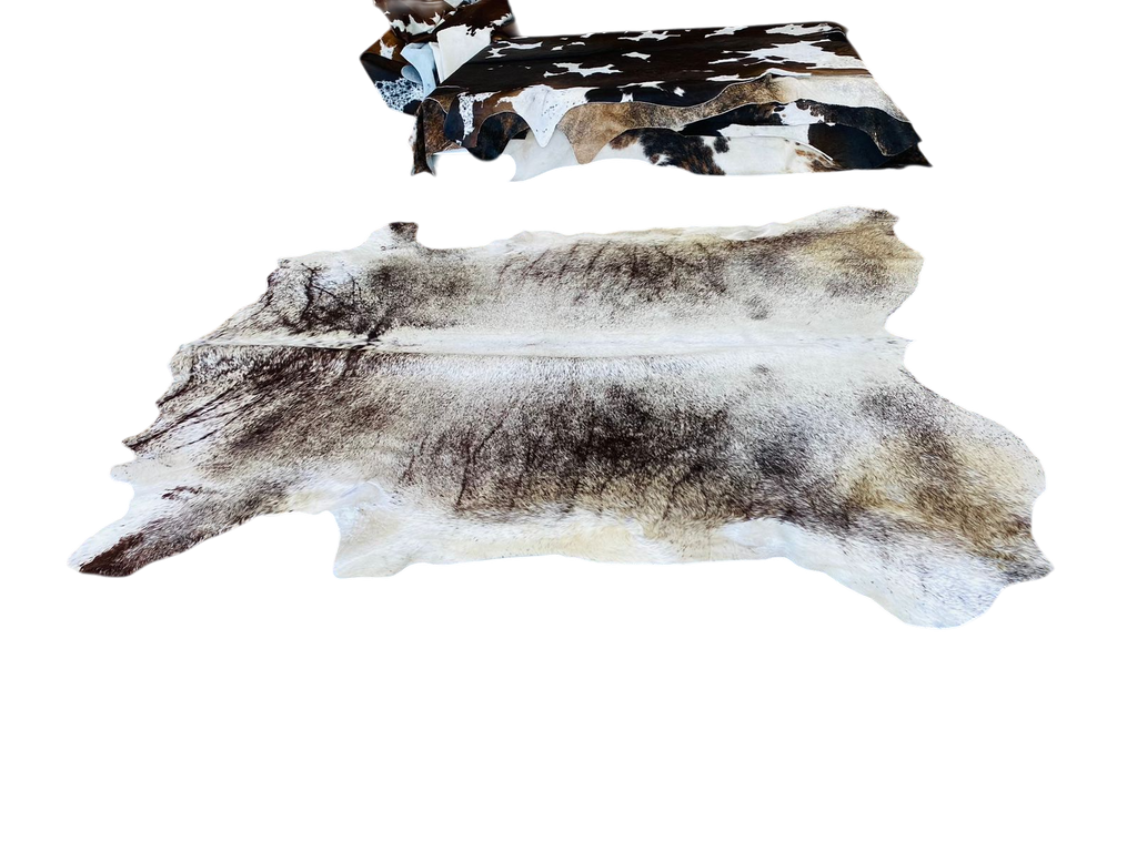 NGUNI WHITE AND BROWN COWHIDE RUG 2m x 1,65m AAS 7735