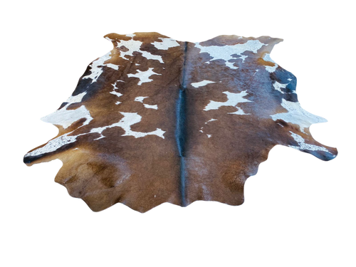 NGUNI BROWN AND WHITE COWHIDE RUG 1,70m x 2m AS 6608