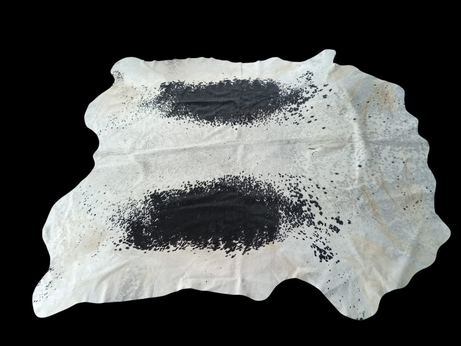 Nguni Cream White & Black 2.35m x 1.95m AAS