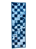 cow hide patchwork table runner  